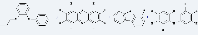 2-Aminodiphenylamine is prepared by reaction of 2-(allylamino)diphenylamine with by-products of phenazine and carbazol-1-ylamine.